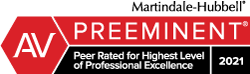 AV Preeminent Attorney Award